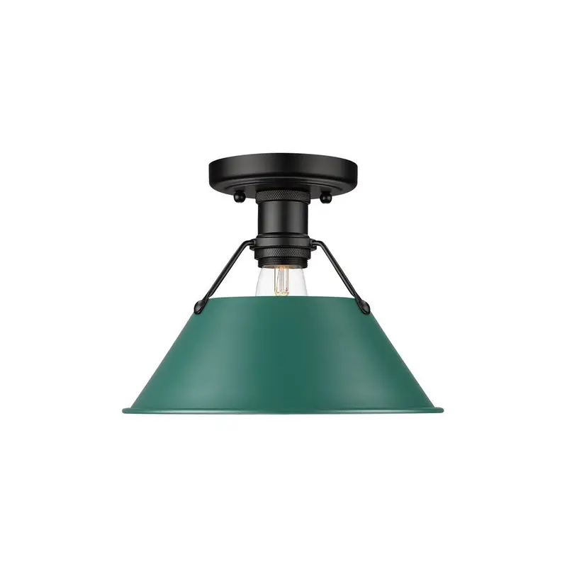 Orwell One Light Flush Mount Matte Black