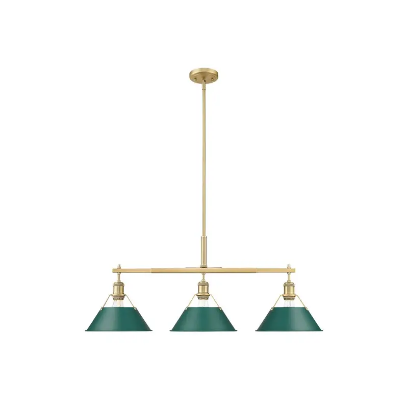 Orwell Three Light Linear Pendant Brushed Champagne Bronze