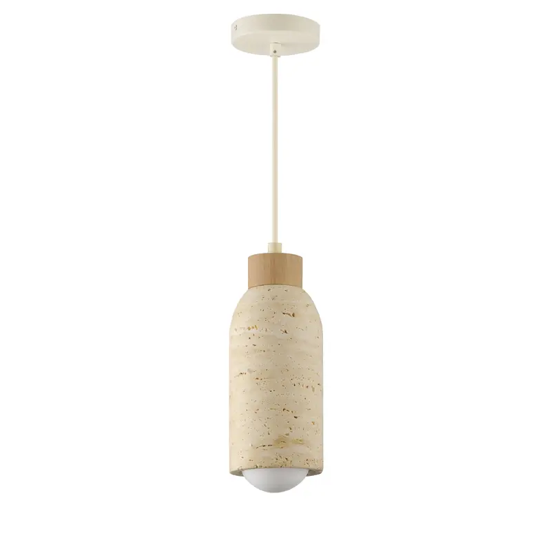 Pompeii One Light Pendant Travertine / Oyster