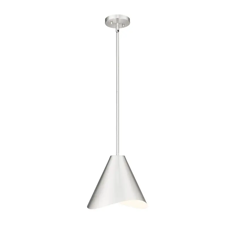 Aria One Light Pendant Brushed Nickel