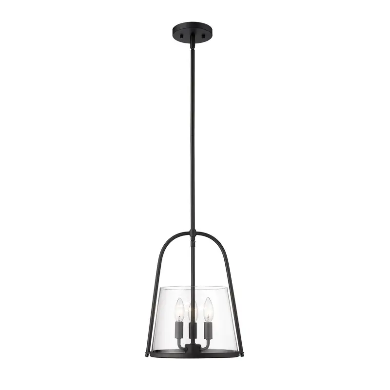 Archis Three Light Pendant Matte Black