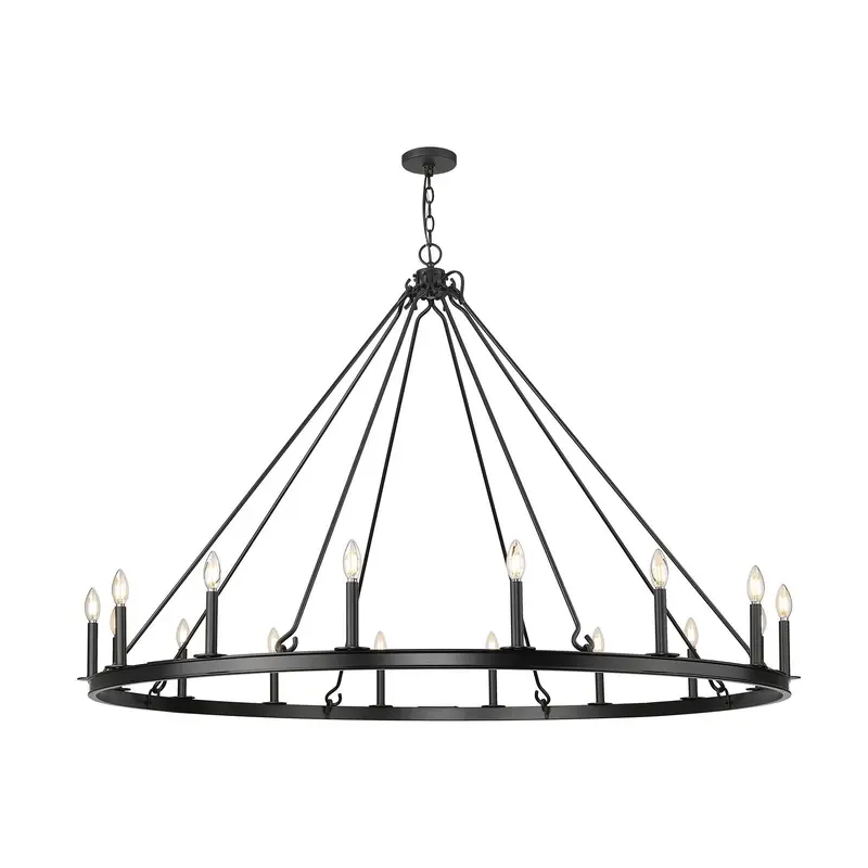 Barclay 16 Light Chandelier Matte Black