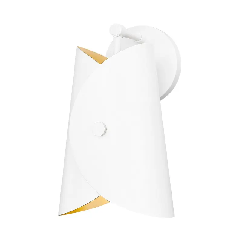 Salone One Light Wall Sconce Matte White