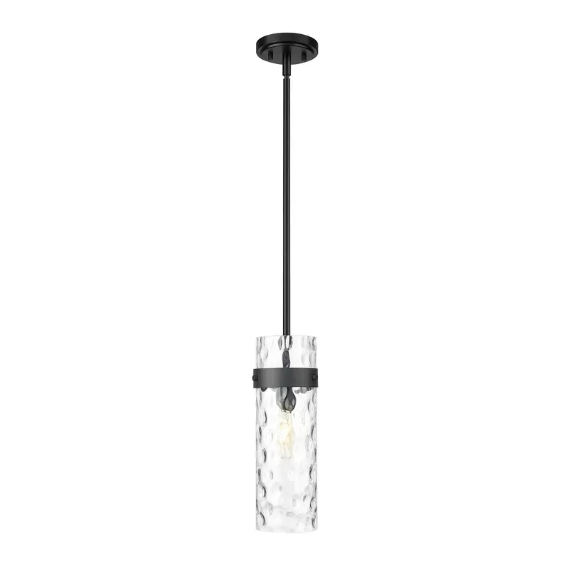 Fontaine One Light Pendant Matte Black