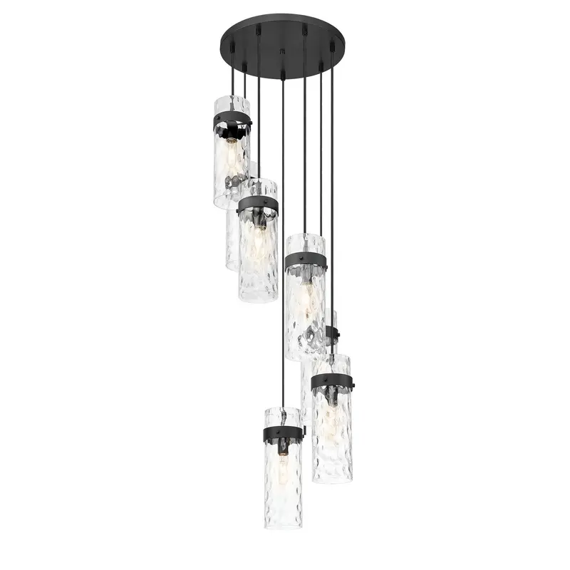 Fontaine Seven Light Chandelier Matte Black