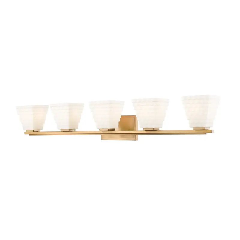 Annalise Five Light Vanity Modern Gold