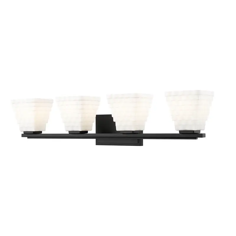 Annalise Four Light Vanity Matte Black
