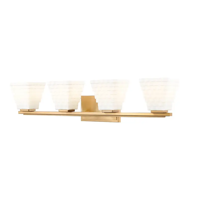 Annalise Four Light Vanity Modern Gold