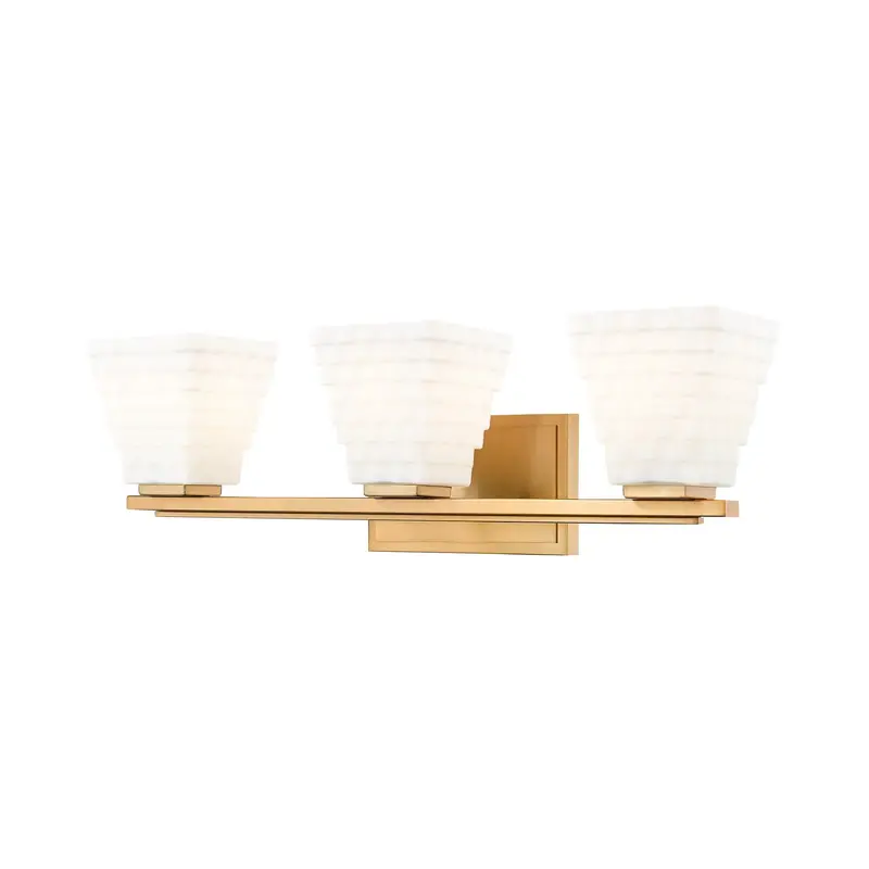 Annalise Three Light Vanity Modern Gold