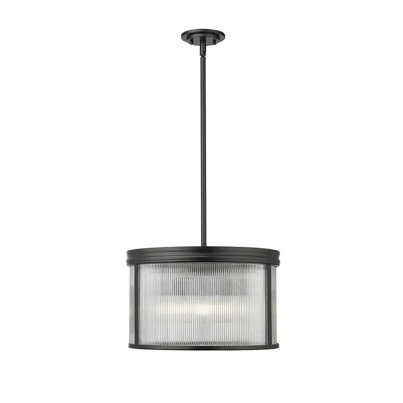 Carnaby Five Light Pendant Matte Black
