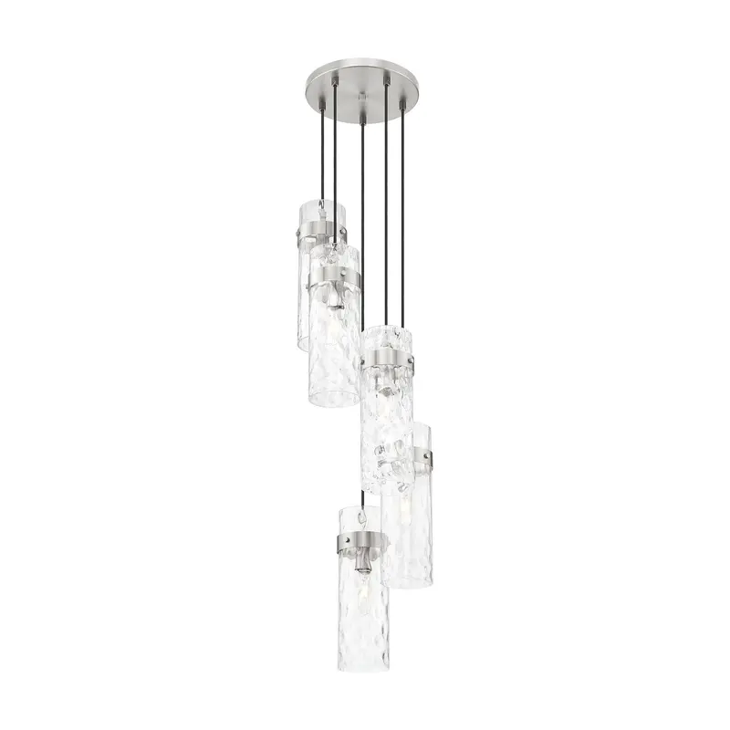 Fontaine Five Light Chandelier Brushed Nickel
