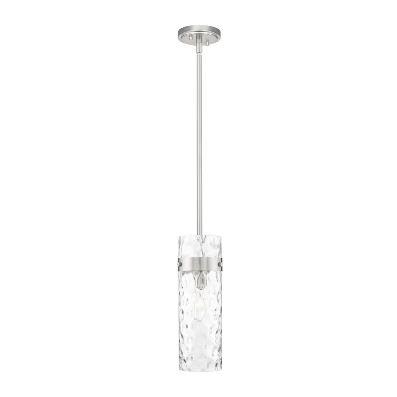 Fontaine One Light Pendant Brushed Nickel