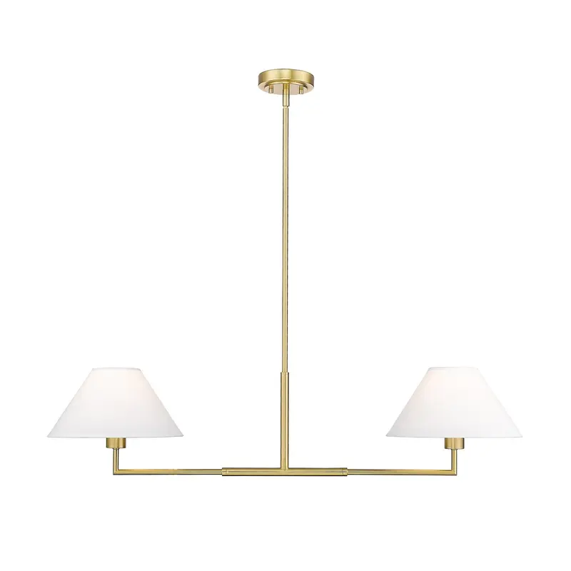 Leila Two Light Chandelier Luxe Gold