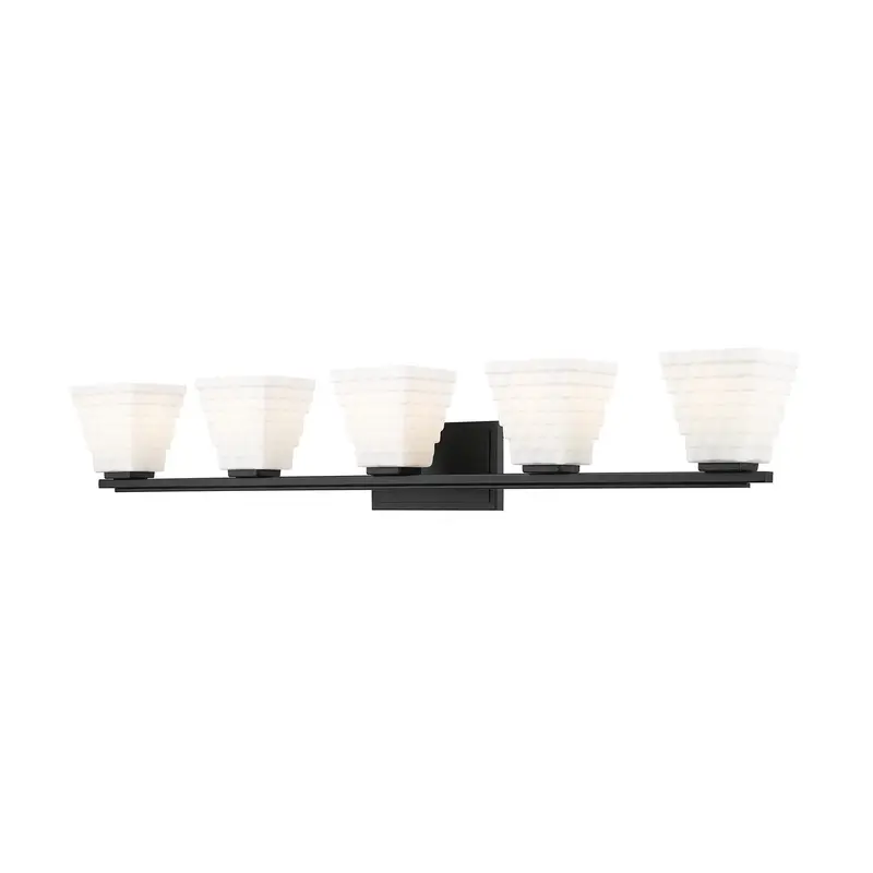 Annalise Five Light Vanity Matte Black