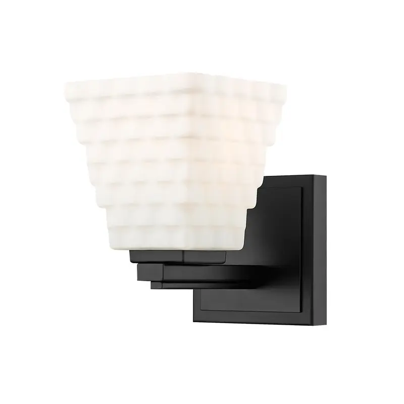 Annalise One Light Wall Sconce Matte Black