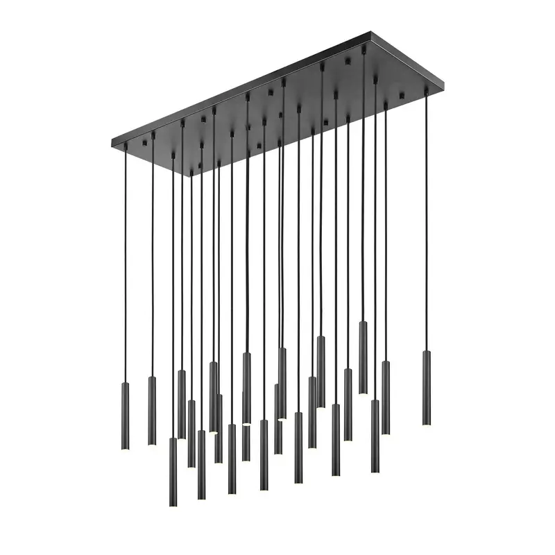 Forest LED Linear Chandelier Matte Black