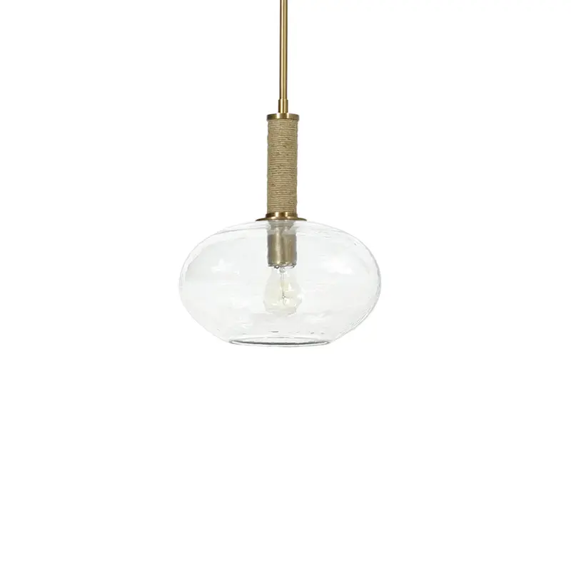 Bronson One Light Pendant Antique Brass