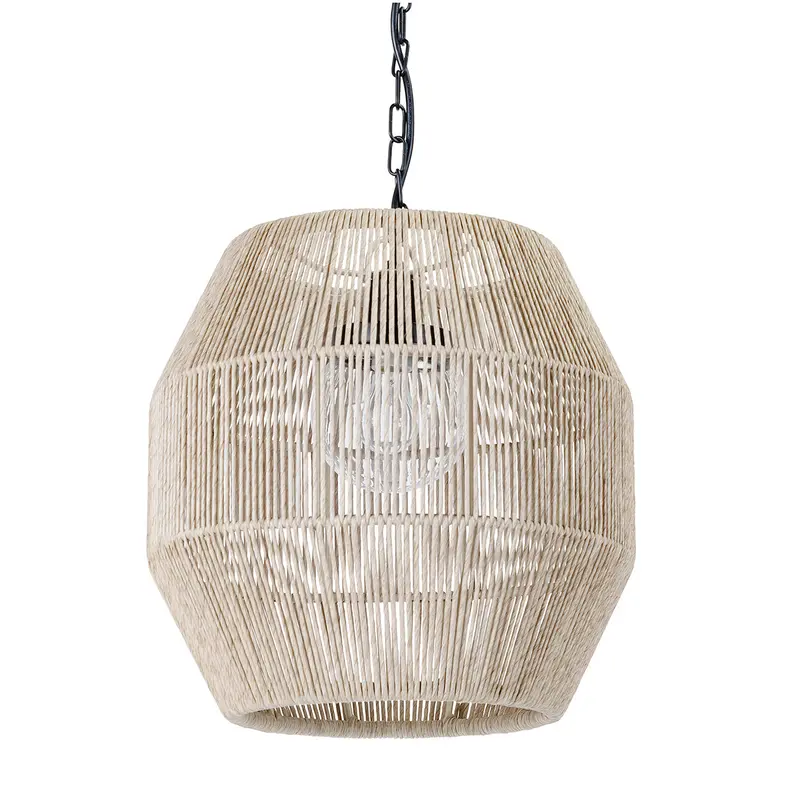 Tanner One Light Outdoor Pendant Black
