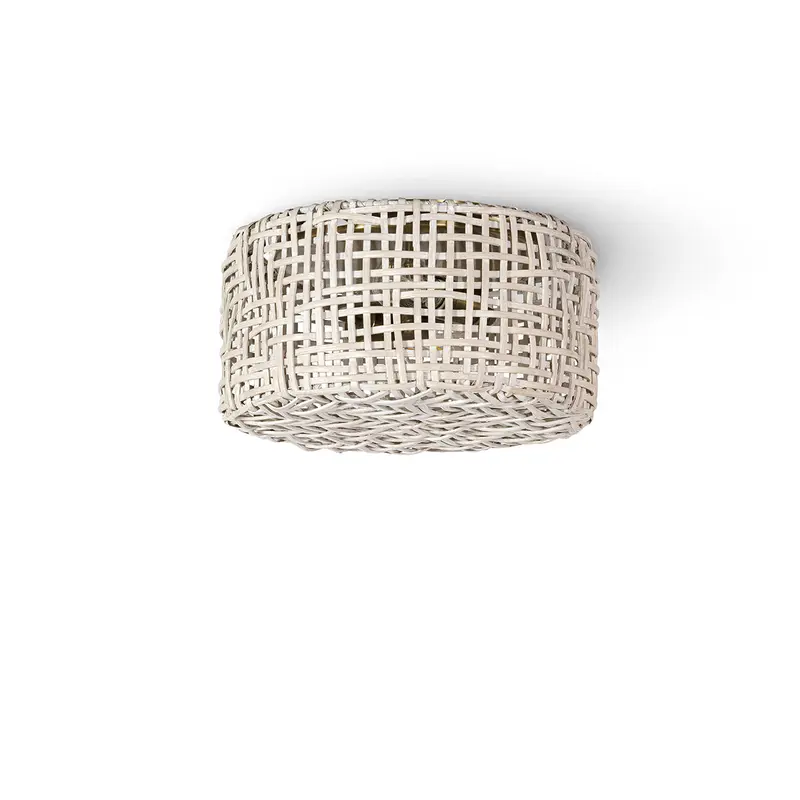 Seacliff Two Light Flush Mount Antique Brass