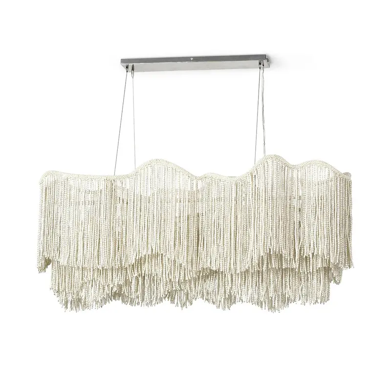 Elena Six Light Chandelier Brushed Nickel Plated