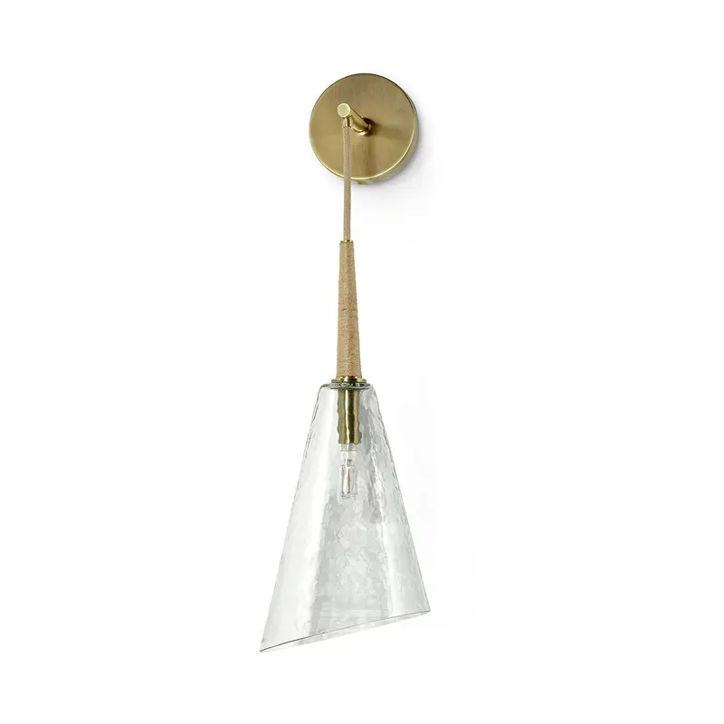 Veraldi One Light Wall Sconce Brass