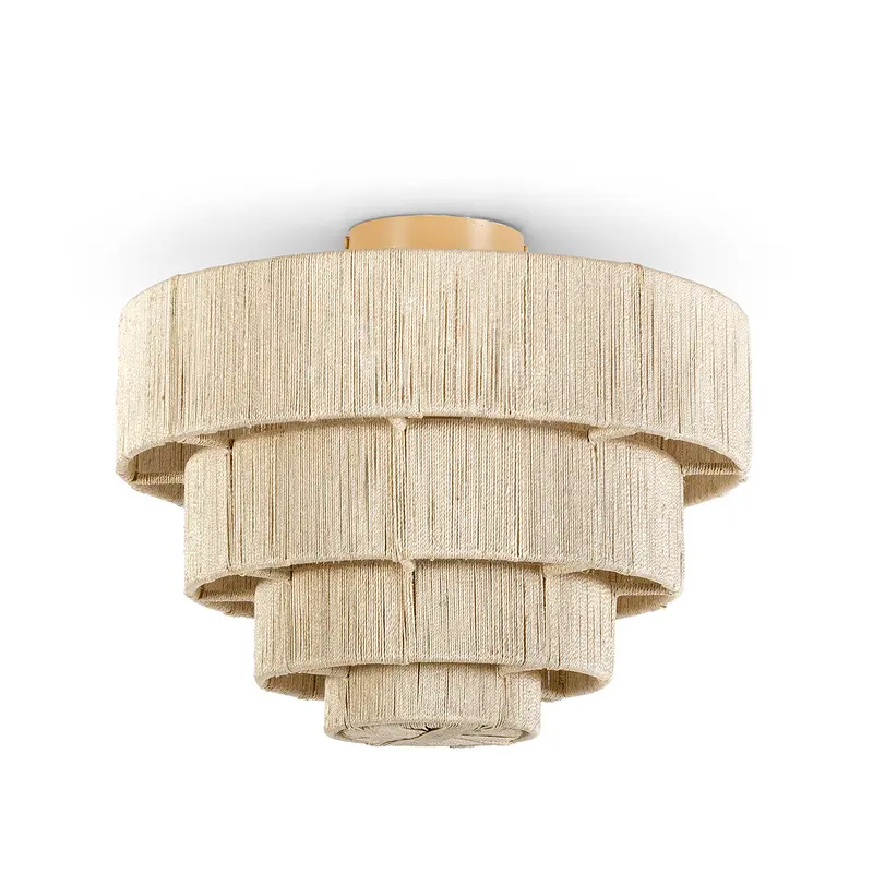 Everly One Light Semi Flush Mount Taupe