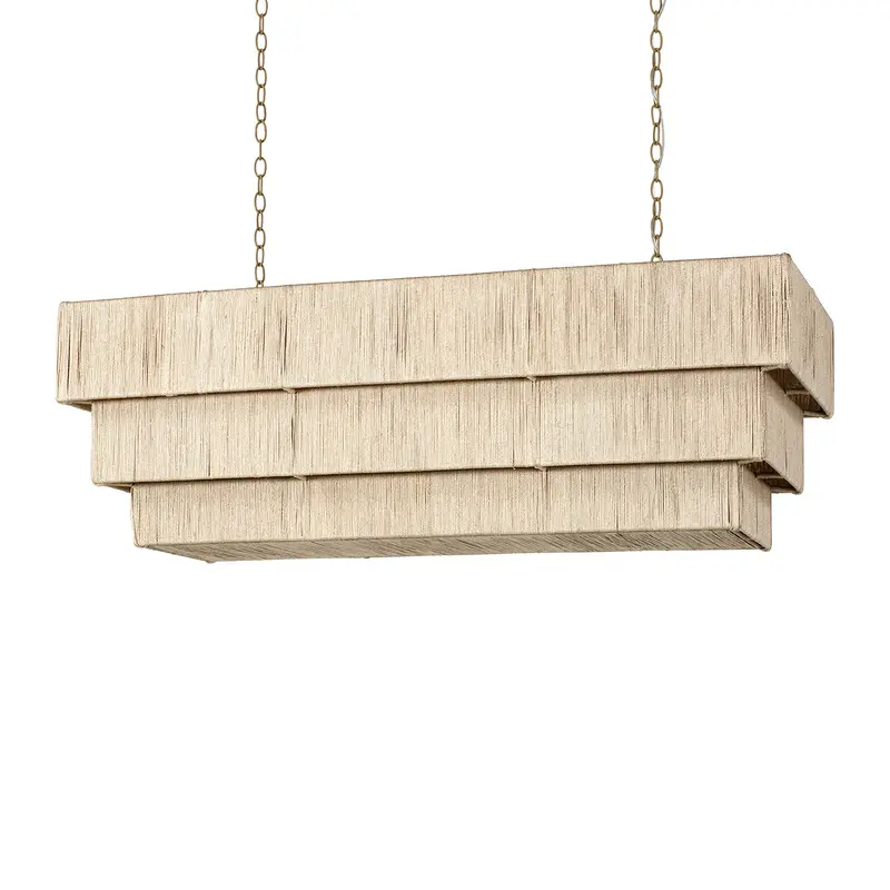 Everly Three Light Chandelier Taupe