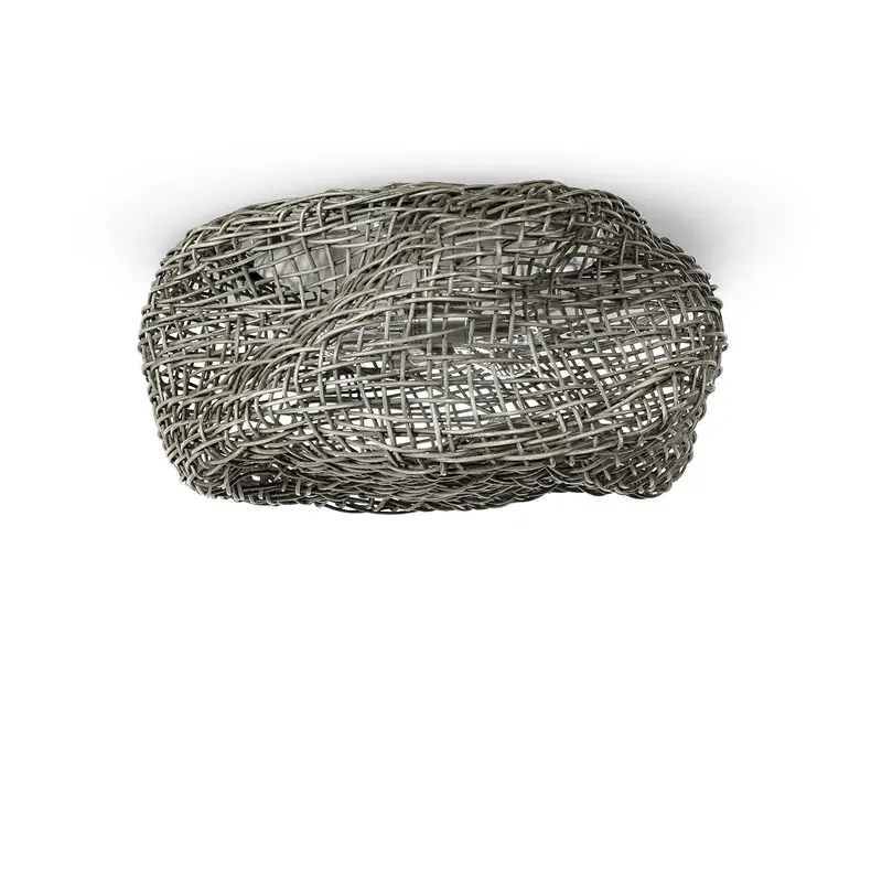 Andorra Two Light Flush Mount Pewter