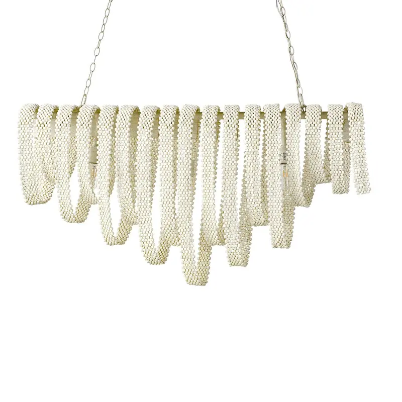 Raya Three Light Chandelier Off-White