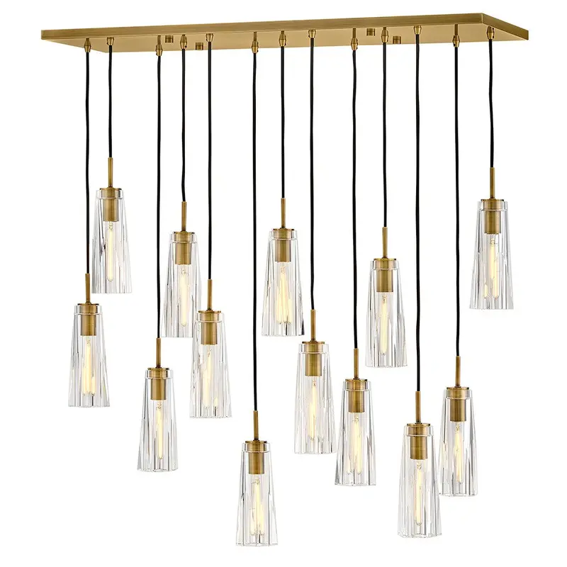 Cosette LED Linear Heritage Brass