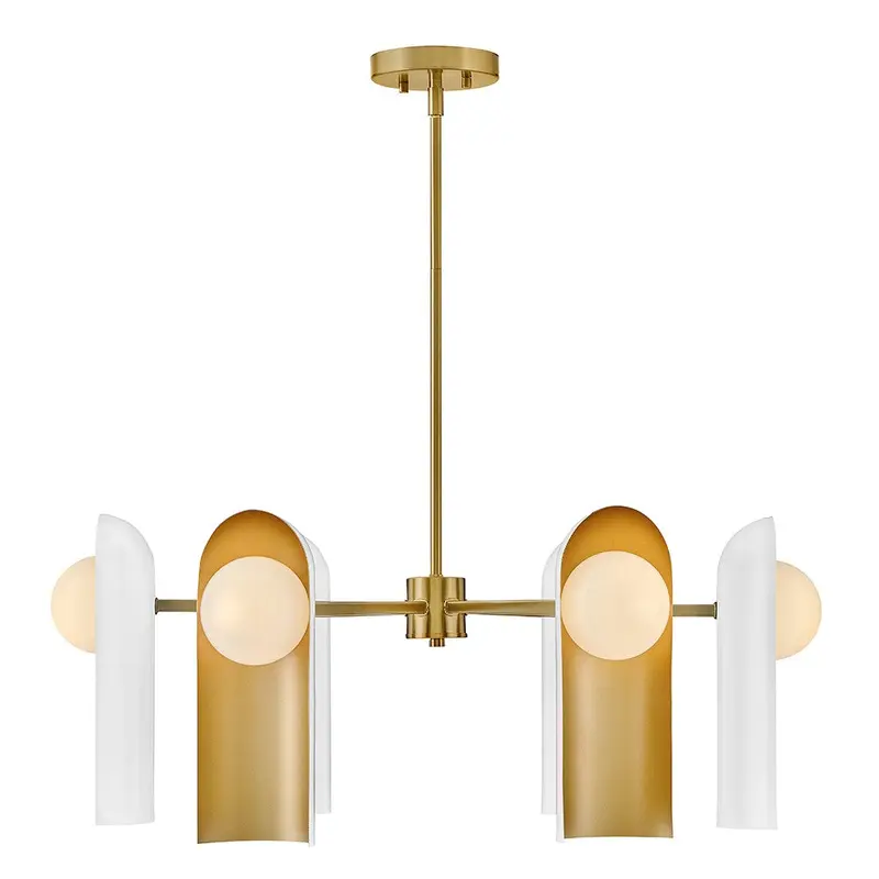 Zuri LED Chandelier Lacquered Brass