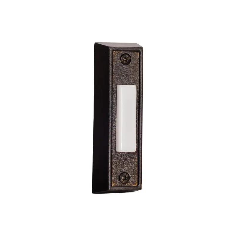 Push Button-Surface Mount Surface Mount Rectangle Lighted Push Button Bronze