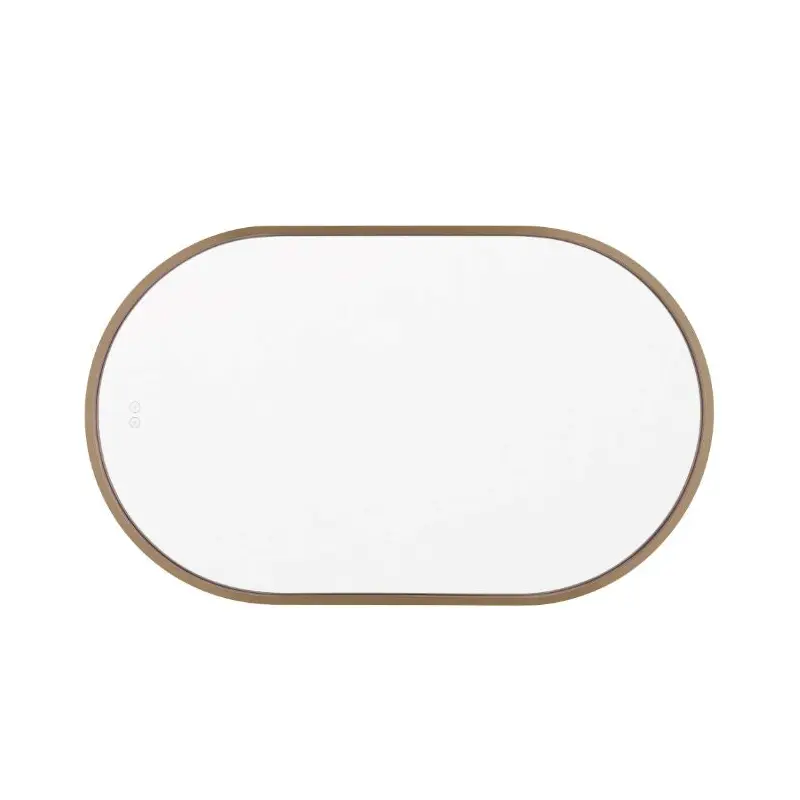 Rachel LED Mirror Satin Brass