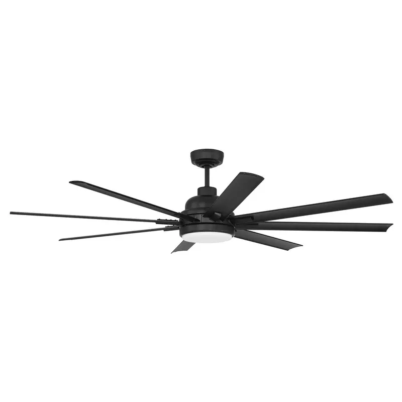 Rush 65 65"Ceiling Fan Flat Black