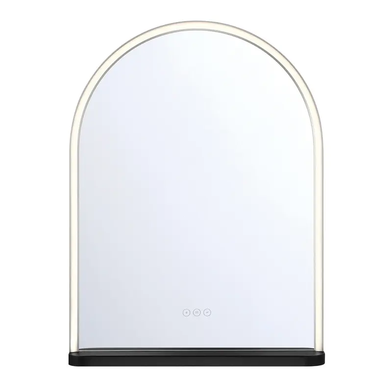 Serin LED Mirror Satin Nickel Black