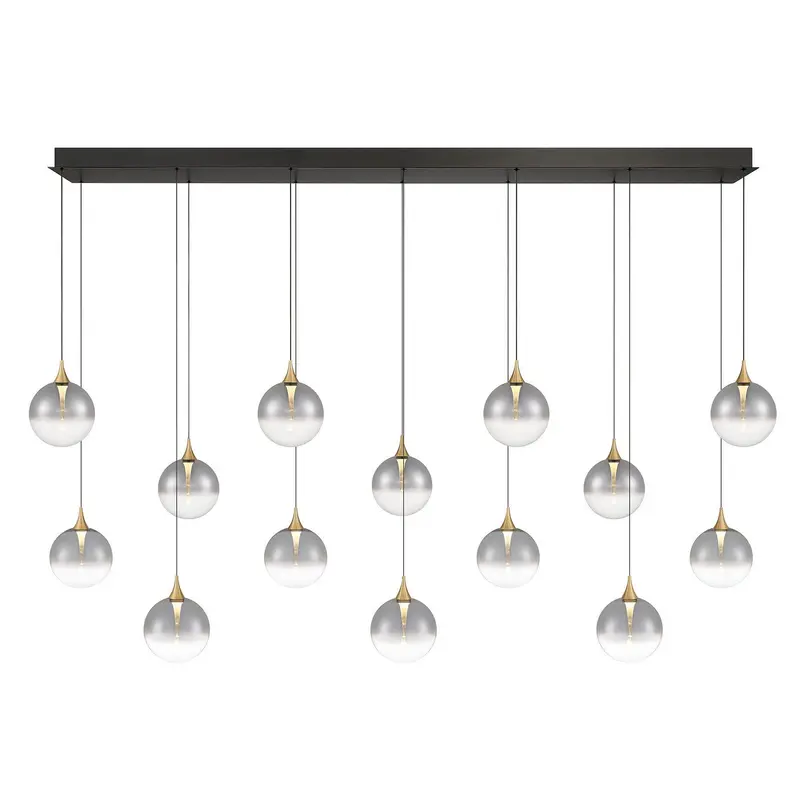 14 Light Chandelier Gold