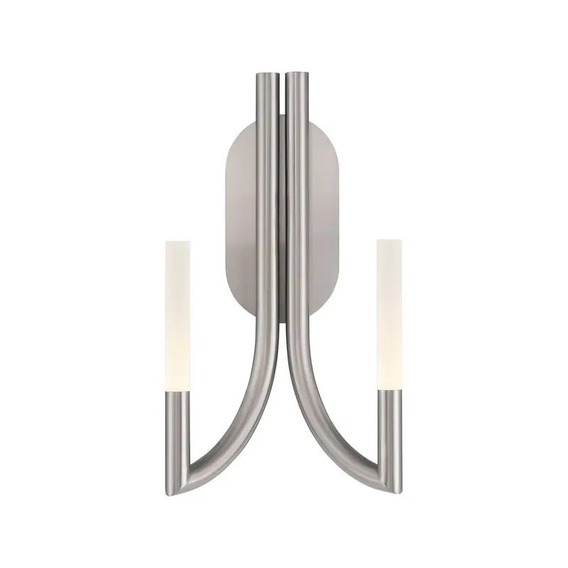 Two Light Wall Sconce Nickel