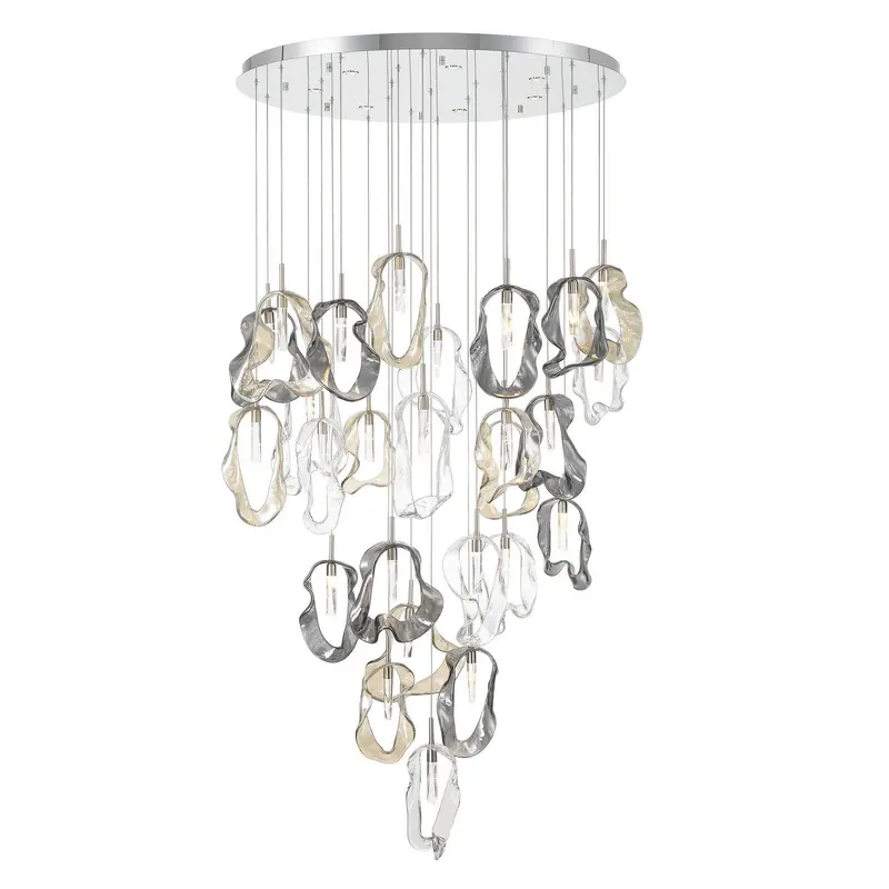 33 Light Chandelier Nickel