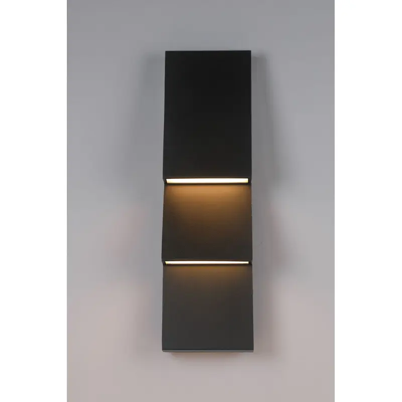 Two Light Outdoor Lantern Black