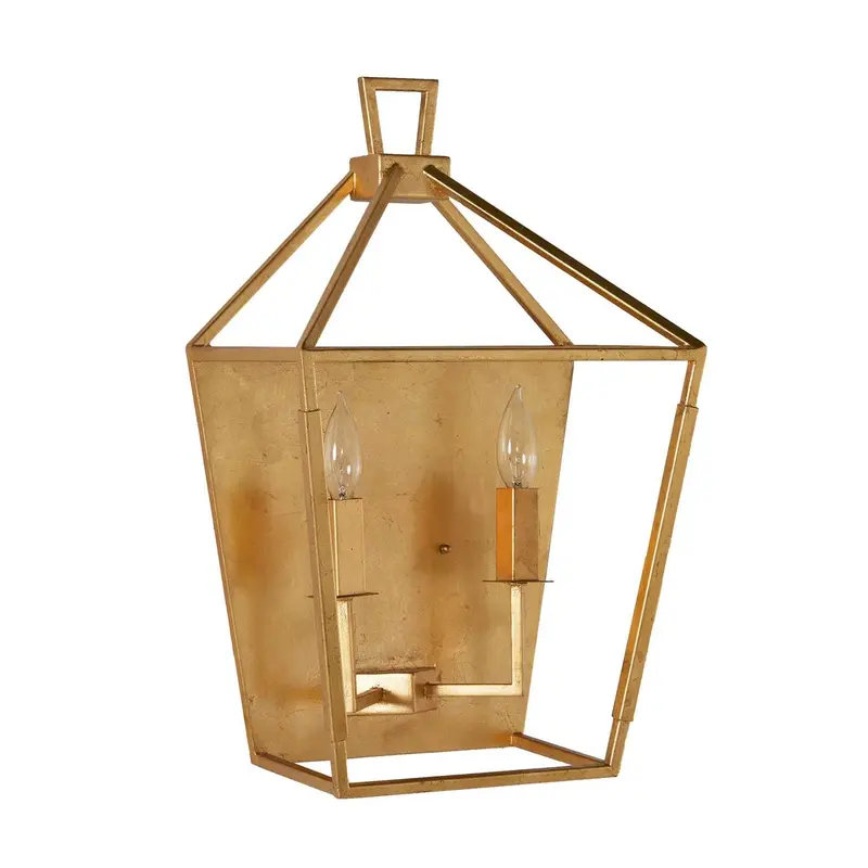 Adler Two Light Wall Sconce Antique Gold