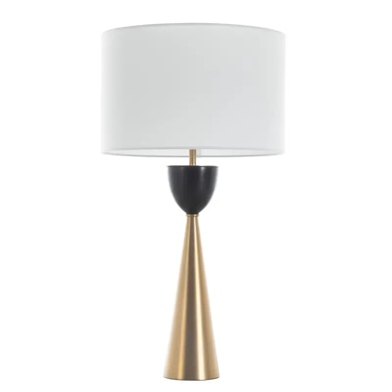 Rome One Light Table Lamp Matte Gold Brass/Antique Bronze/Marble