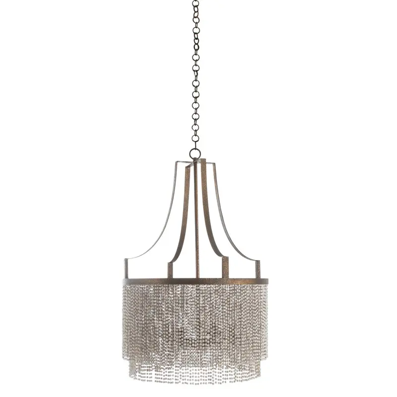 Tamara Four Light Chandelier Antique Gold/Antique White