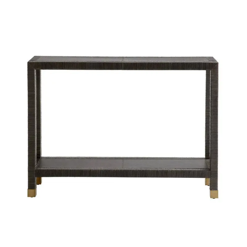 Oswald Console Graphite Leather