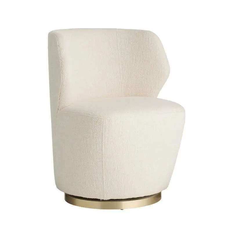 Poppy Chair Cloud Boucle/Champagne Swivel