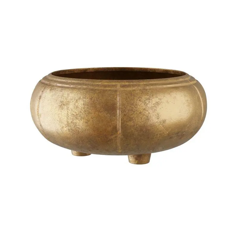 Zehir Cache Pot Antique Brass