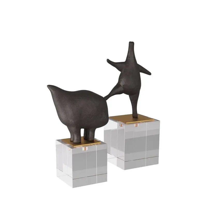 Brovinas Sculptures, Set of 2 Black