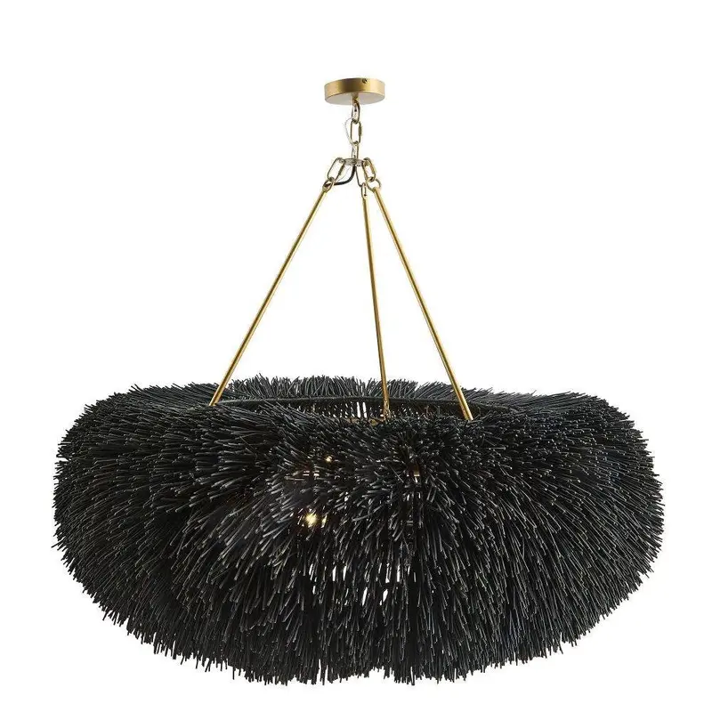 Zaria Chandelier Black Stained