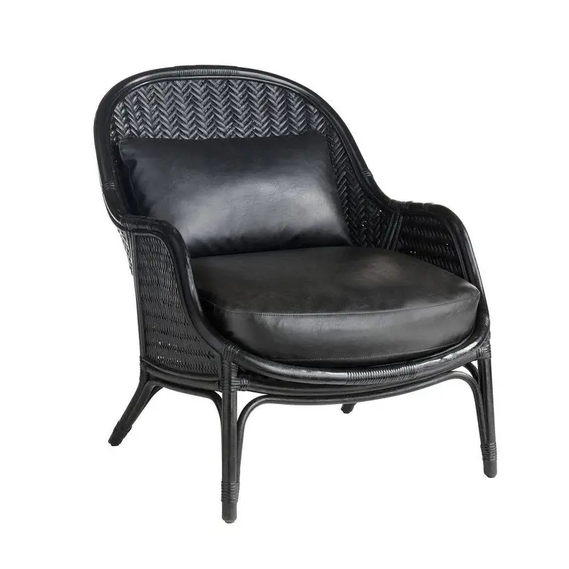 Bonnie Lounge Chair Noir Vegan Leather