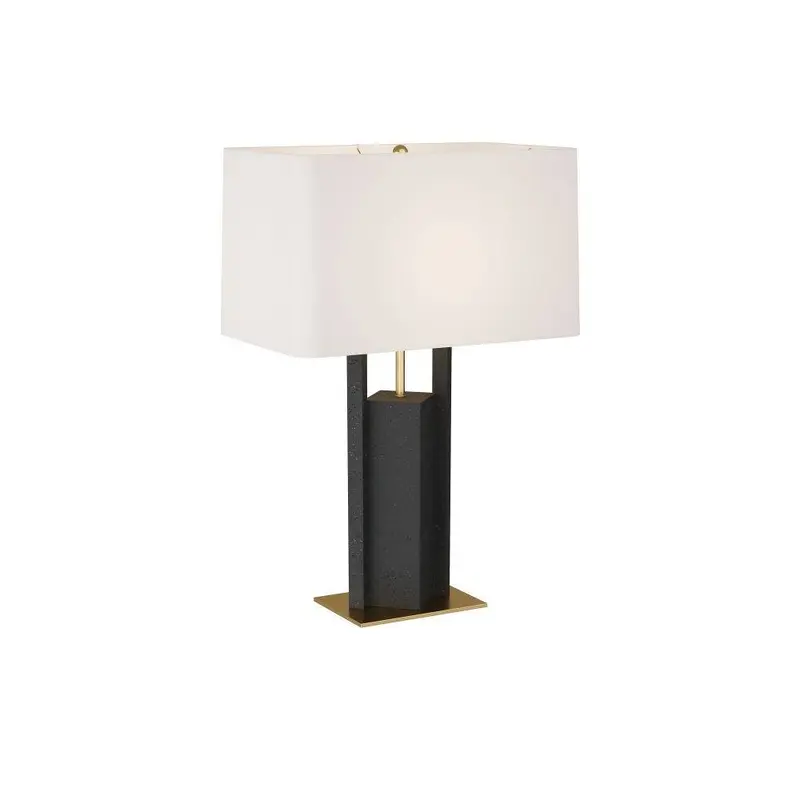 Zory Table Lamp Charcoal, Ricestone