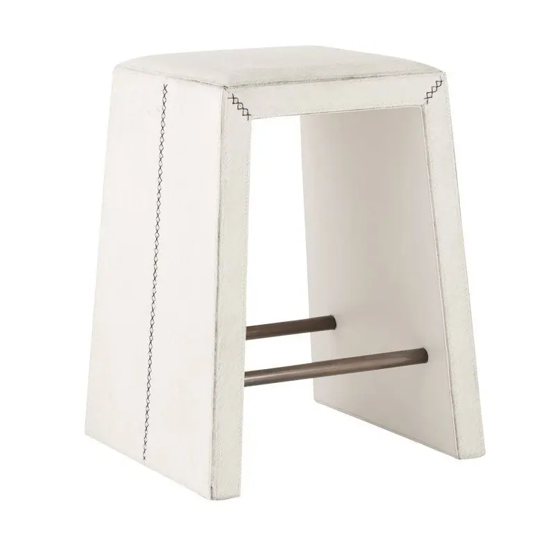 Cowan Counter Stool White/Antique Brass